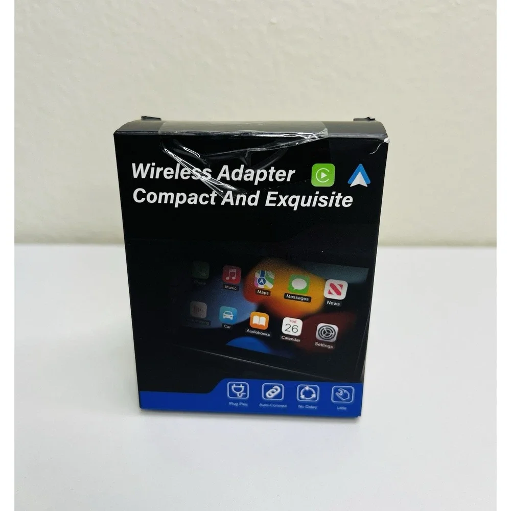 2026 Upgraded Mini Wireless CarPlay Adapter for Apple CarPlay & Android